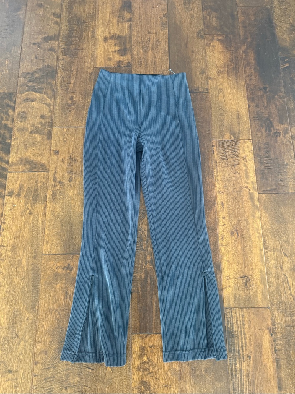 lululemon athletica Ribbed Wide-Leg Pants in Dark Gray